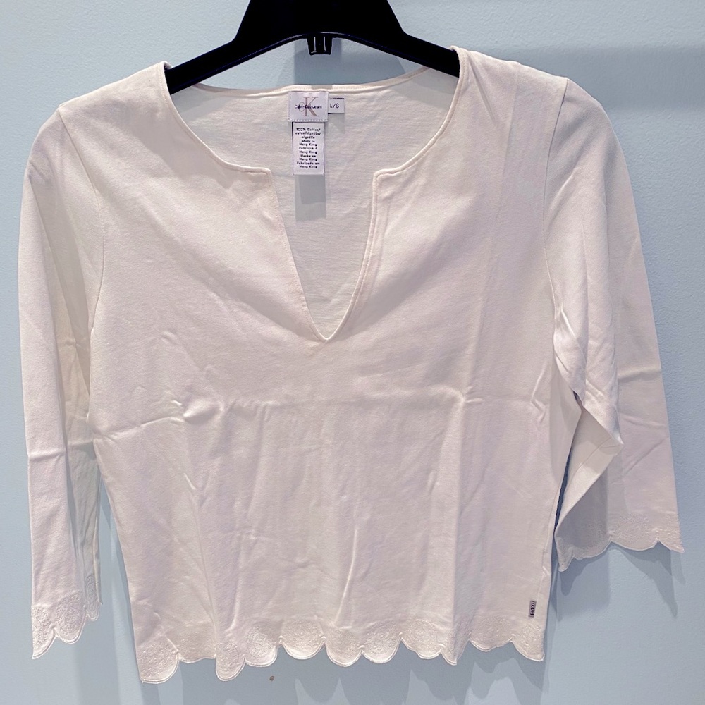 Calvin Klein • Short sleeve white short shirt - Picture 2 of 6